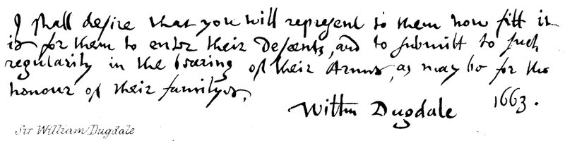 Sir William Dugdale autorstwa English School