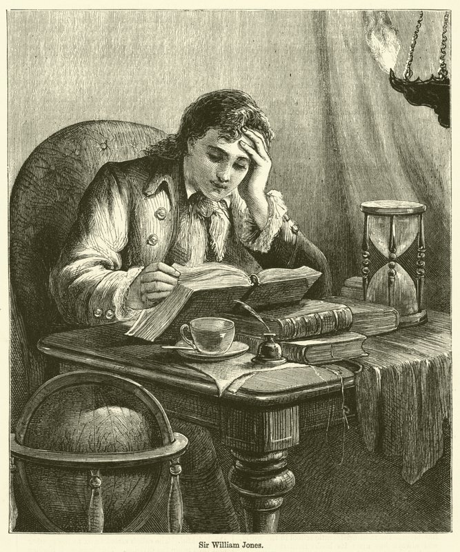 Sir William Jones (Grawerowanie) autorstwa English School