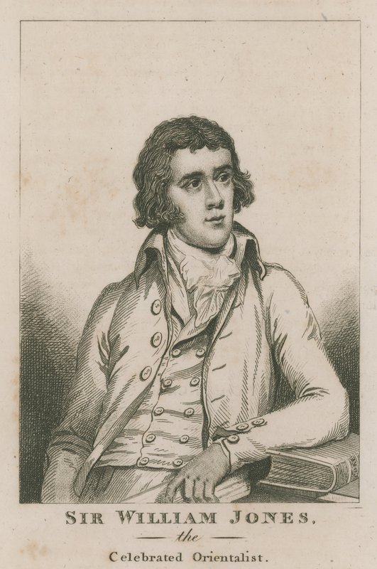 Sir William Jones, sławny orientalista autorstwa English School