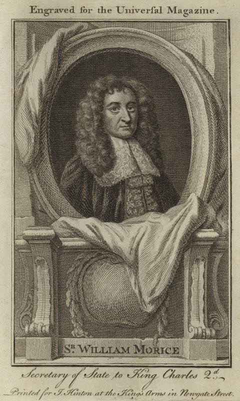 Sir William Morice, sekretarz stanu króla Karola 2. autorstwa English School