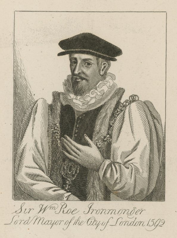 Sir William Roe, Ironmonger, burmistrz Londynu w 1592 r autorstwa English School