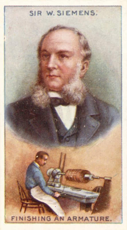 Sir William Siemens, wykańczający armaturę autorstwa English School
