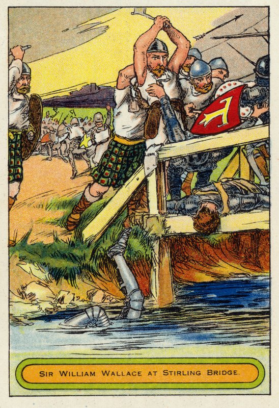 Sir William Wallace przy moście Stirling autorstwa English School