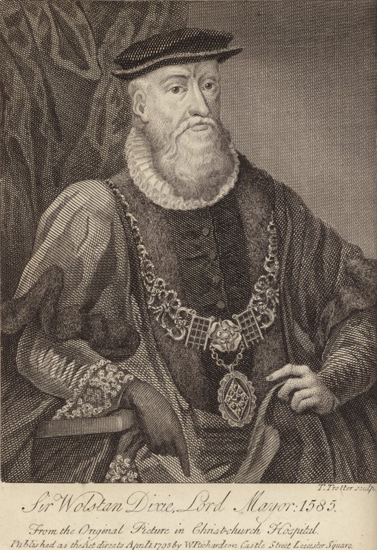 Sir Wolstan Dixie, burmistrz autorstwa English School