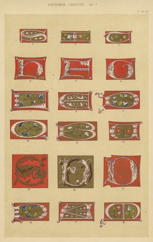 XVI wiek (chromolitho) autorstwa English School