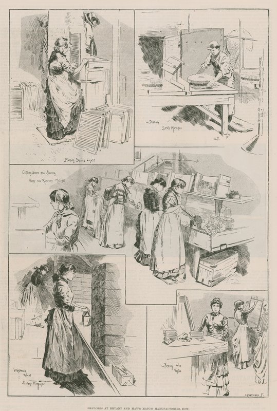 Sketches at Bryant and Mays Match Manufactories, Bow autorstwa English School
