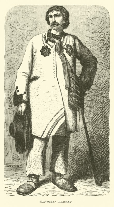 Chłop slawoński (rycina) autorstwa English School