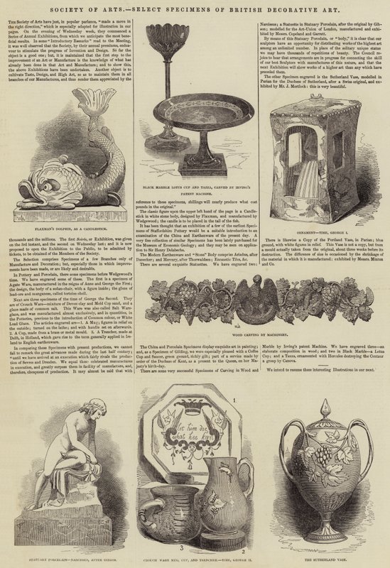 Society of Arts, Select Specimen of British Decorative Art (Grawerowanie) autorstwa English School