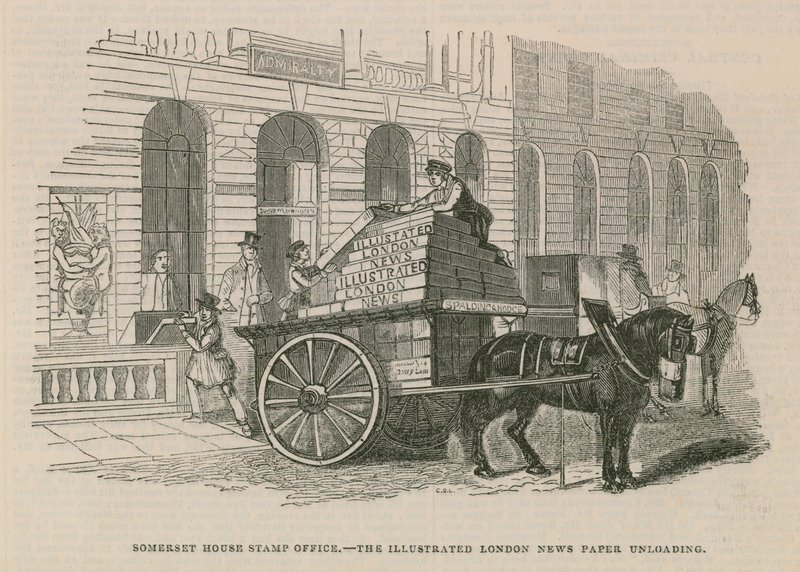 Urząd skarbowy w Somerset House autorstwa English School
