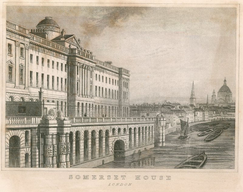 Somerset House, The Strand, Londyn autorstwa English School