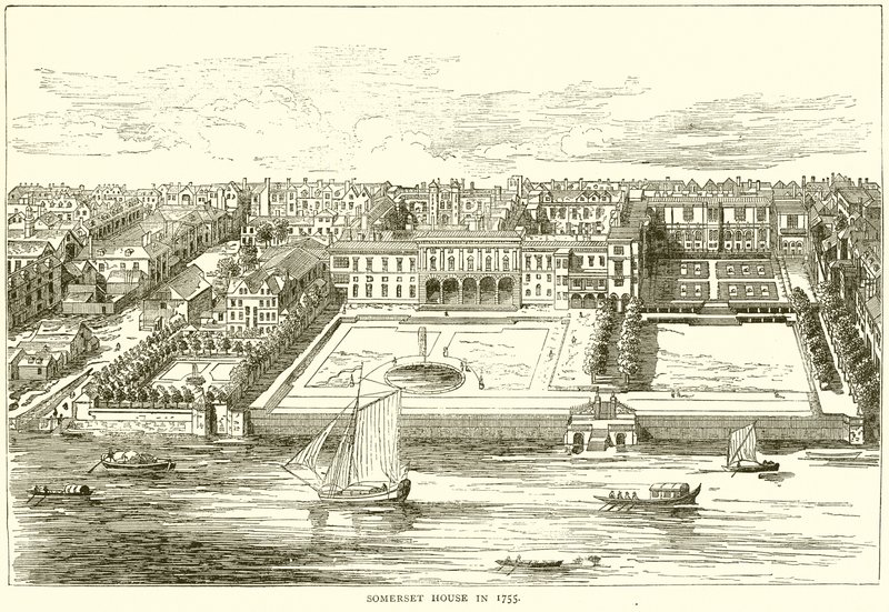Dom w Somerset w 1755 autorstwa English School