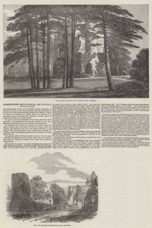 Towarzystwo Archeologiczne i Historii Naturalnej w Somersetshire (grawerowanie) autorstwa English School