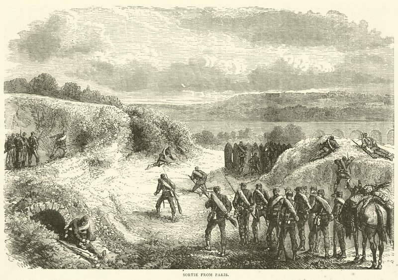 Sortie z Paryża, październik 1870 autorstwa English School