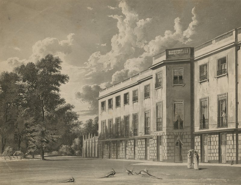 Południowy front Carlton House autorstwa English School