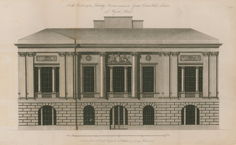 Południowy front Trinity House autorstwa English School