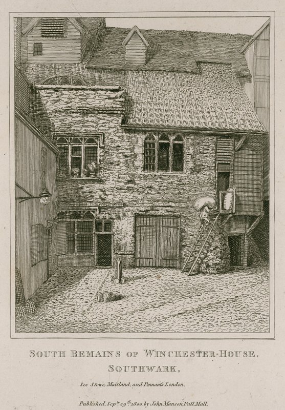 Południowe pozostałości Domu Winchester, Southwark autorstwa English School