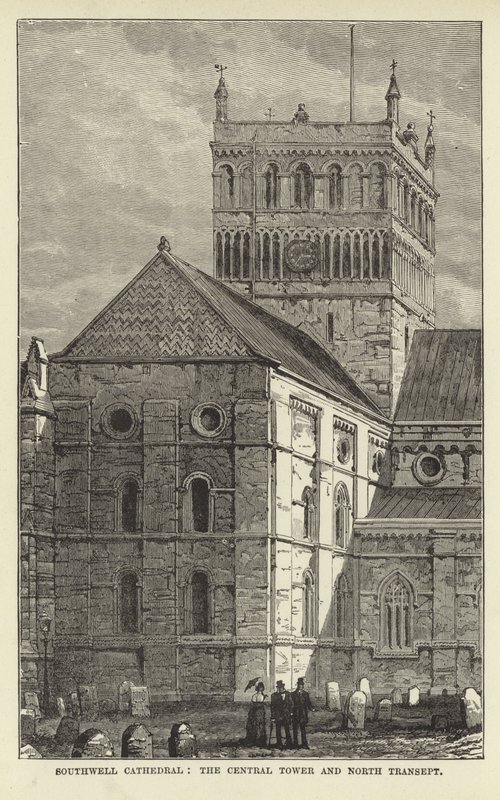 Katedra w Southwell, Centralna Wieża i Północny Transept autorstwa English School