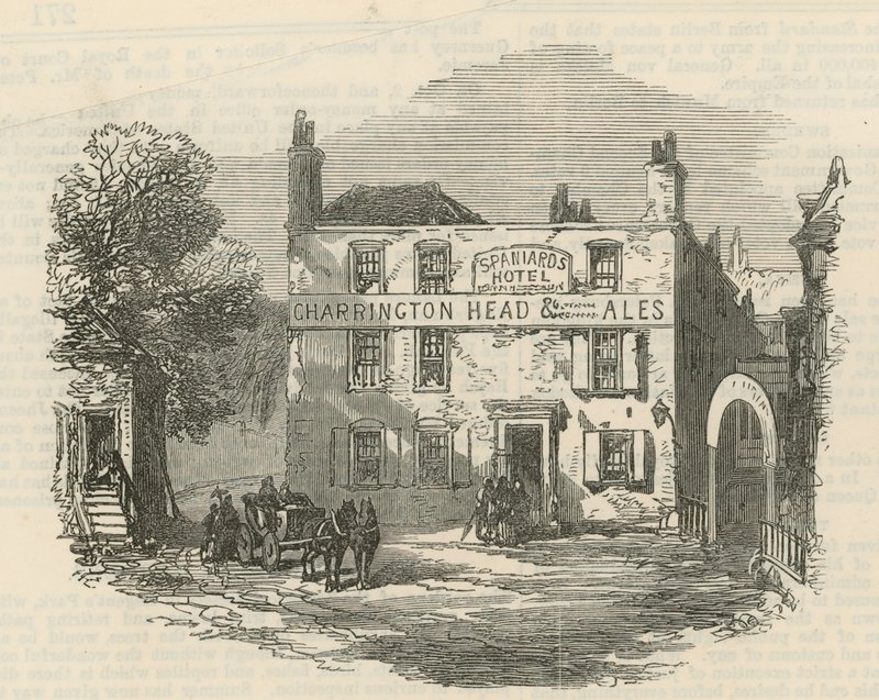 Spaniards Hotel, Hampstead Heath, Londyn autorstwa English School