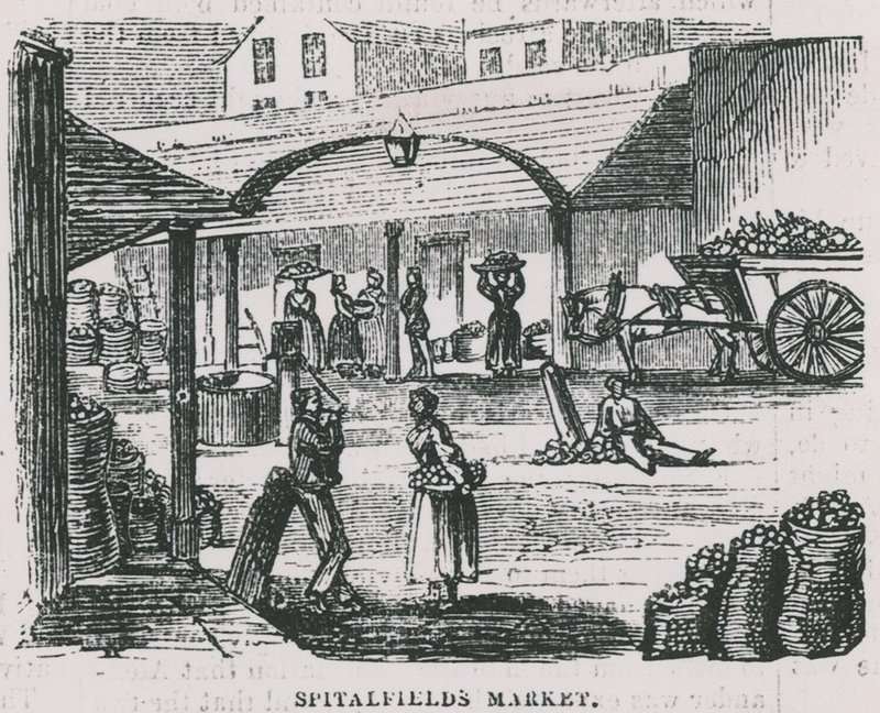 Targ Spitalfields, Londyn autorstwa English School