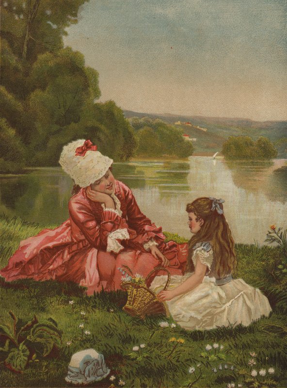 Wiosenne radości (chromolitho) autorstwa English School