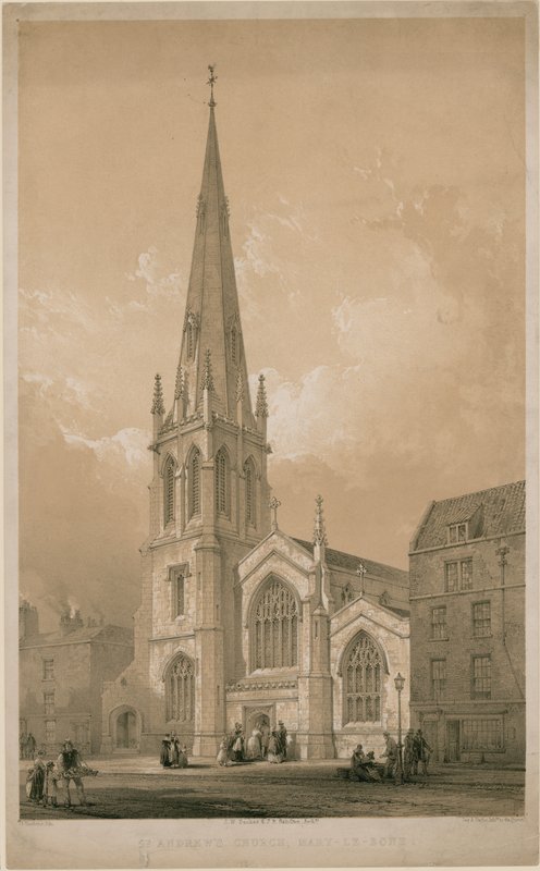 Kościół St Andrews, Marylebone, Londyn autorstwa English School