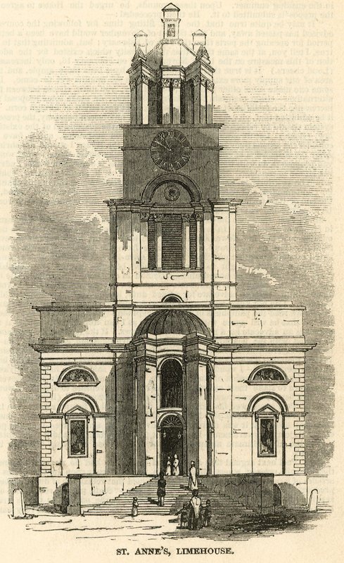 Kościół św. Anny, Limehouse, Londyn autorstwa English School