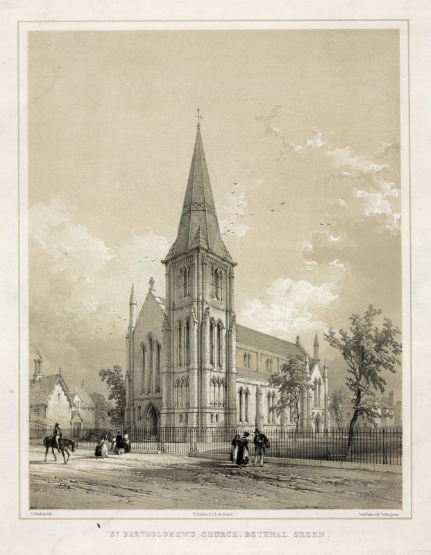 Kościół św. Bartłomieja w Bethnal Green autorstwa English School