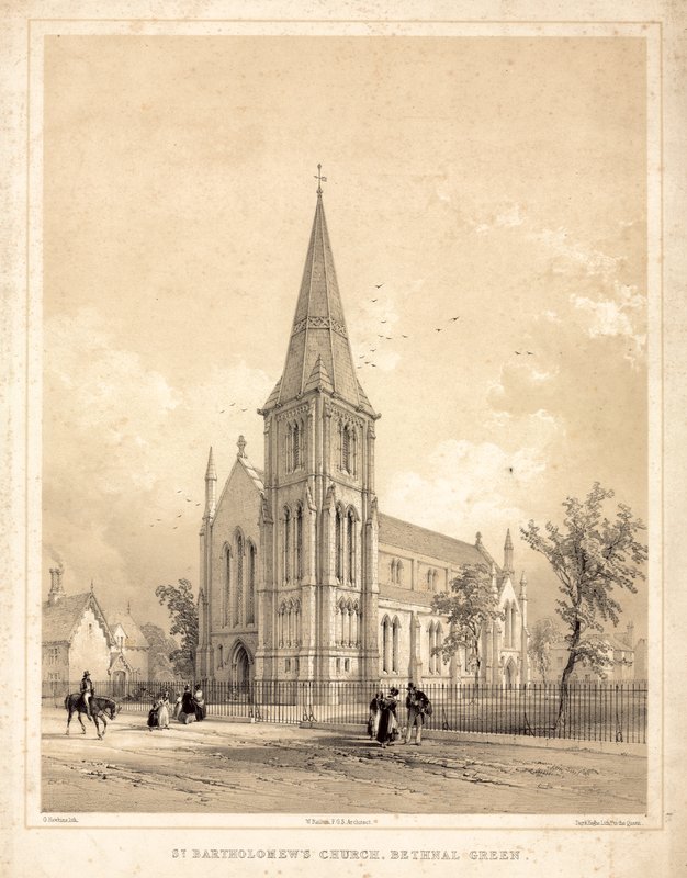 Kościół św Bartłomieja, Bethnal Green autorstwa English School