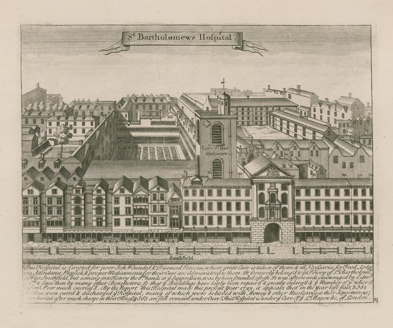 Szpital St Bartholomews, Smithfield autorstwa English School