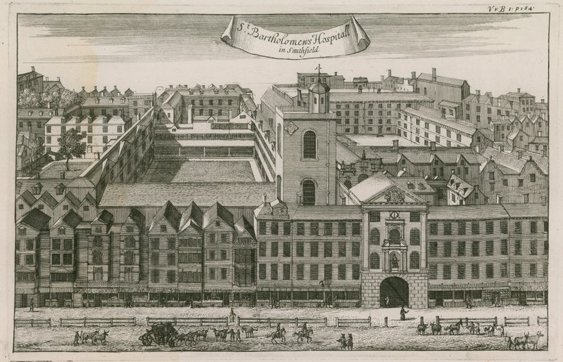 Szpital St Bartholomews, Smithfield autorstwa English School