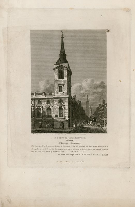 Kościół Łaski św Beneta, zjednoczony z St Leonards Eastcheap autorstwa English School