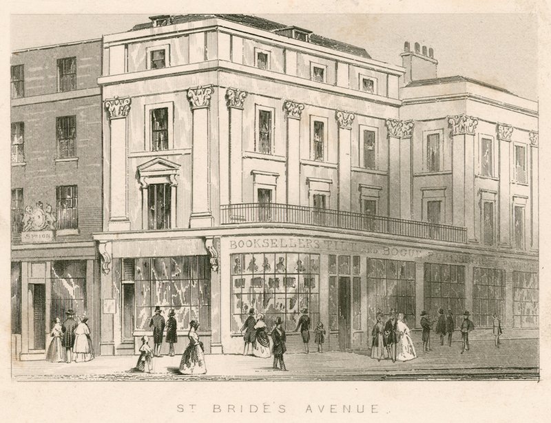St Brides Avenue, Fleet Street, Londyn autorstwa English School