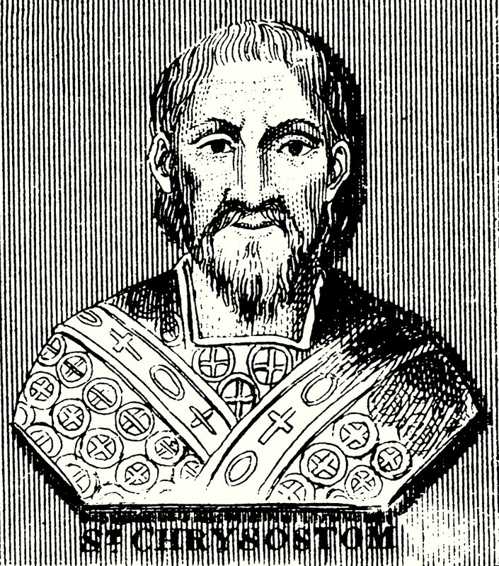 Św. Chryzostom (rycina) autorstwa English School