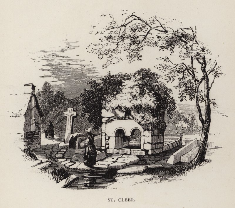 Św Cleer (rycina) autorstwa English School
