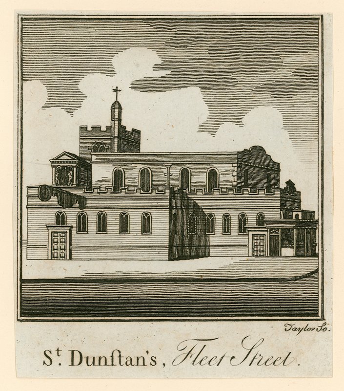 St Dunstans, Fleet Street, Londyn autorstwa English School