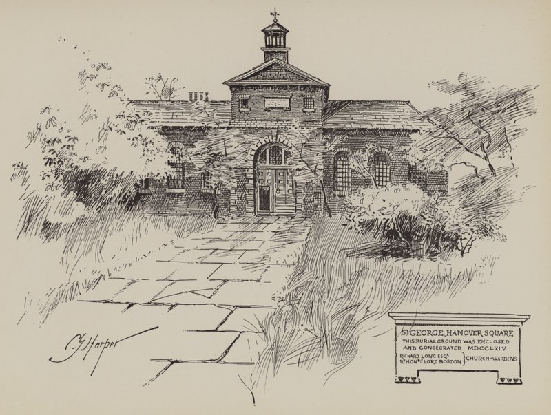 Plac św. Jerzego w Hanowerze (rycina) autorstwa English School