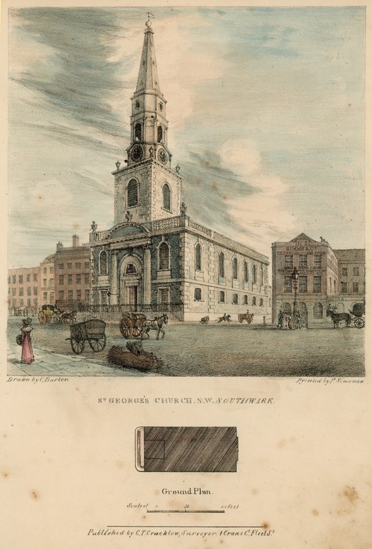 Kościół św. Jerzego, Southwark autorstwa English School