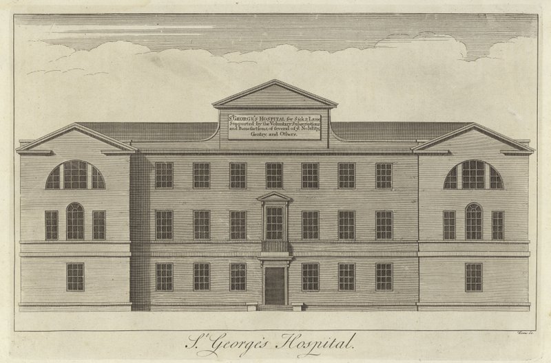 Szpital św. Jerzego, Londyn autorstwa English School