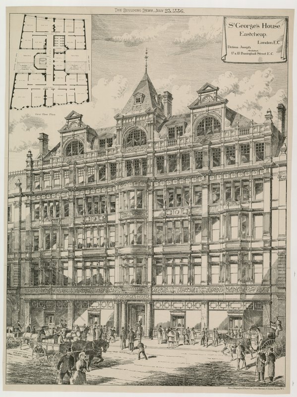 St Georges House, Eastcheap, Londyn autorstwa English School