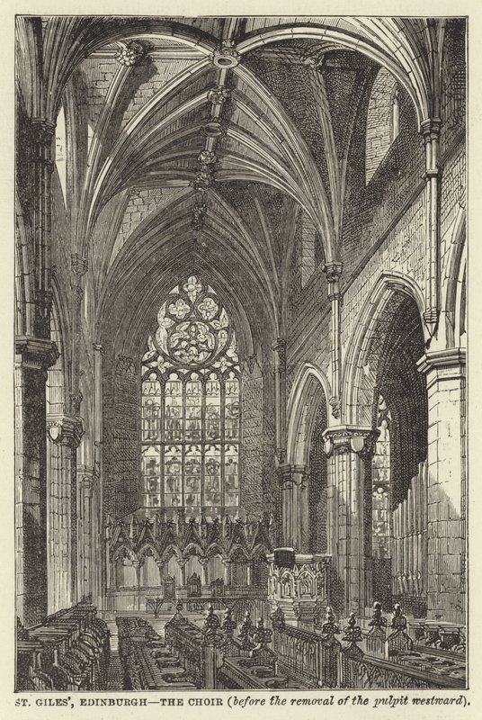 St Giles, Edynburg, Chór autorstwa English School
