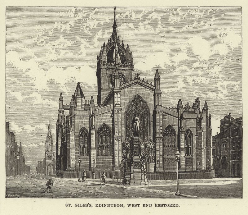 St Giles, Edynburg, Odrestaurowany West End autorstwa English School