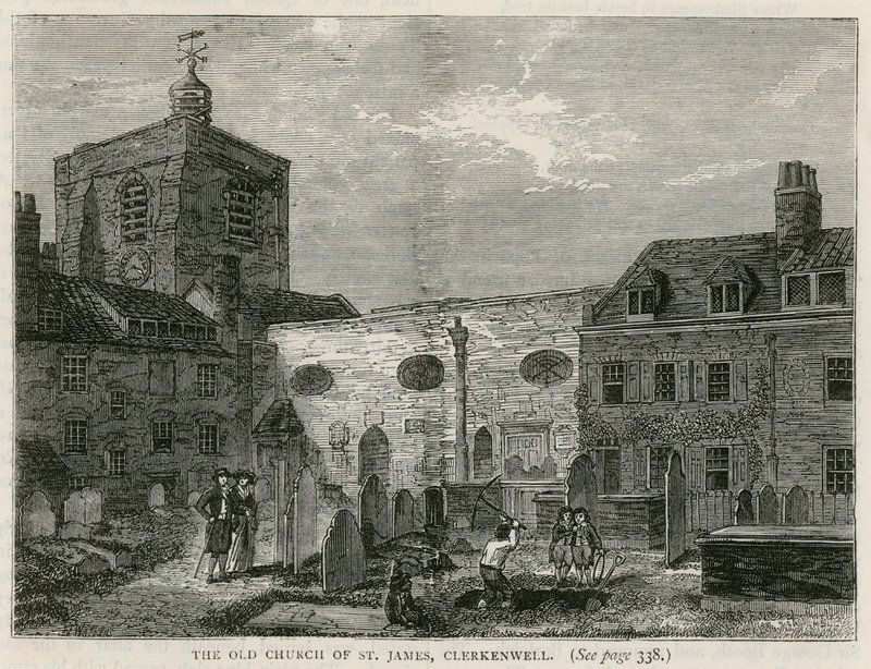 Kościół św Jakuba, Clerkenwell autorstwa English School