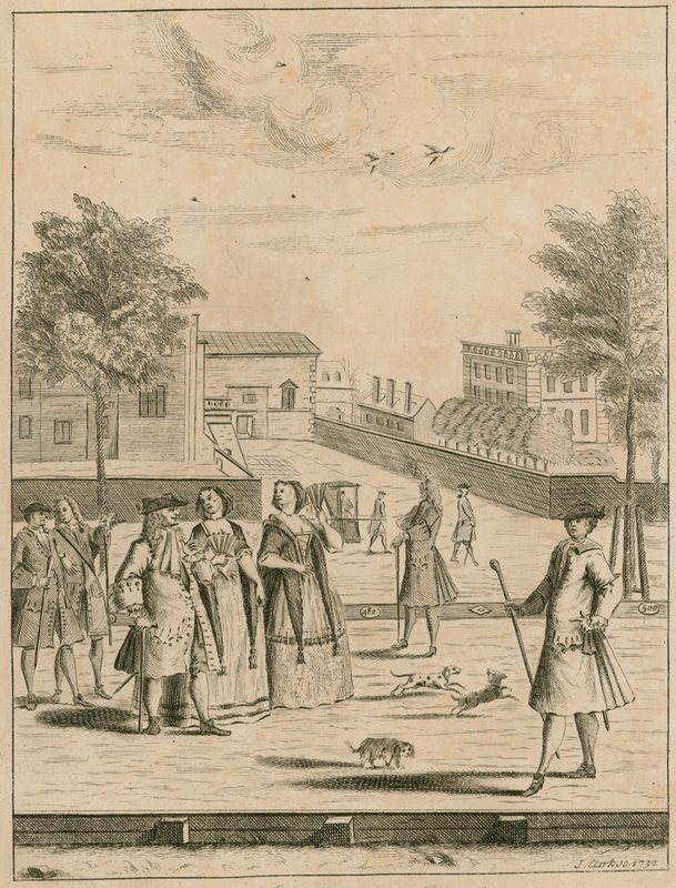 Park St James, The Mall, 1732 autorstwa English School