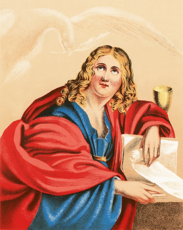 Św. Jan Ewangelista autorstwa English School