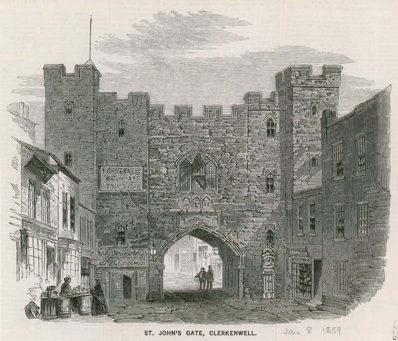 Brama św. Jana, Clerkenwell autorstwa English School