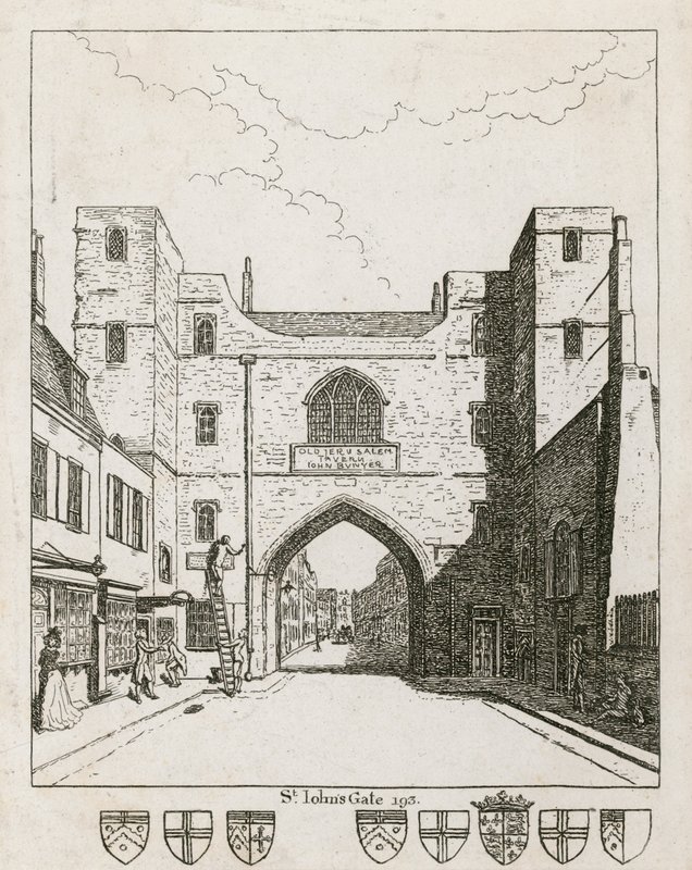 Brama św. Jana, Clerkenwell autorstwa English School