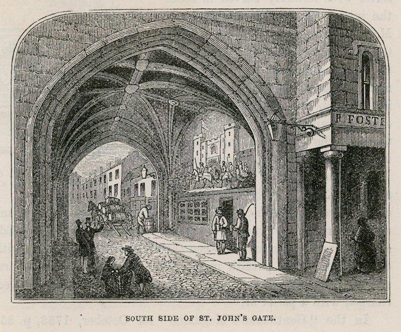 Brama św. Jana, Clerkenwell autorstwa English School