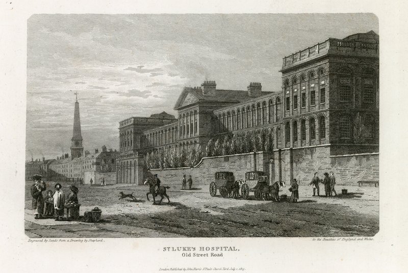 Szpital św. Łukasza dla lunatyków, Old Street autorstwa English School