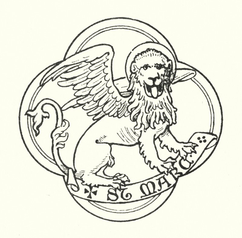 Św. Marek (rycina) autorstwa English School