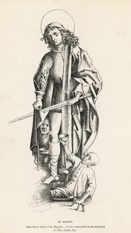 Św. Marcin, Patron Żebraków autorstwa English School
